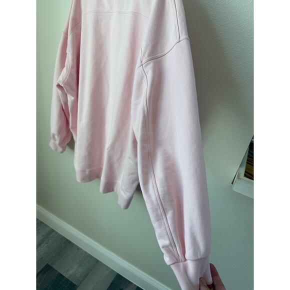 Lululemon Porcelain Pink Perfectly Oversized Crew Size Large - Picture 9 of 9